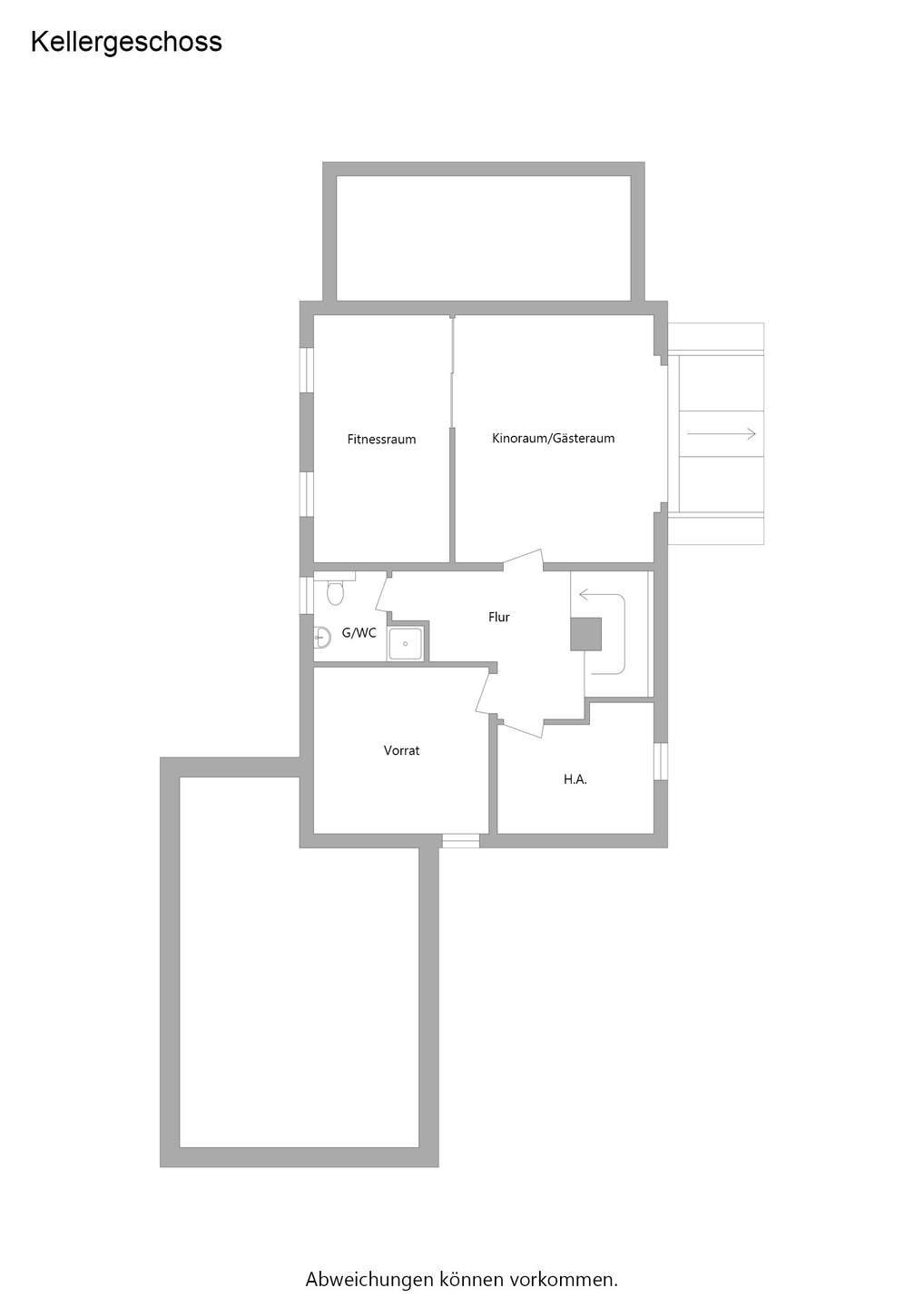 Grundriss Untergeschoss