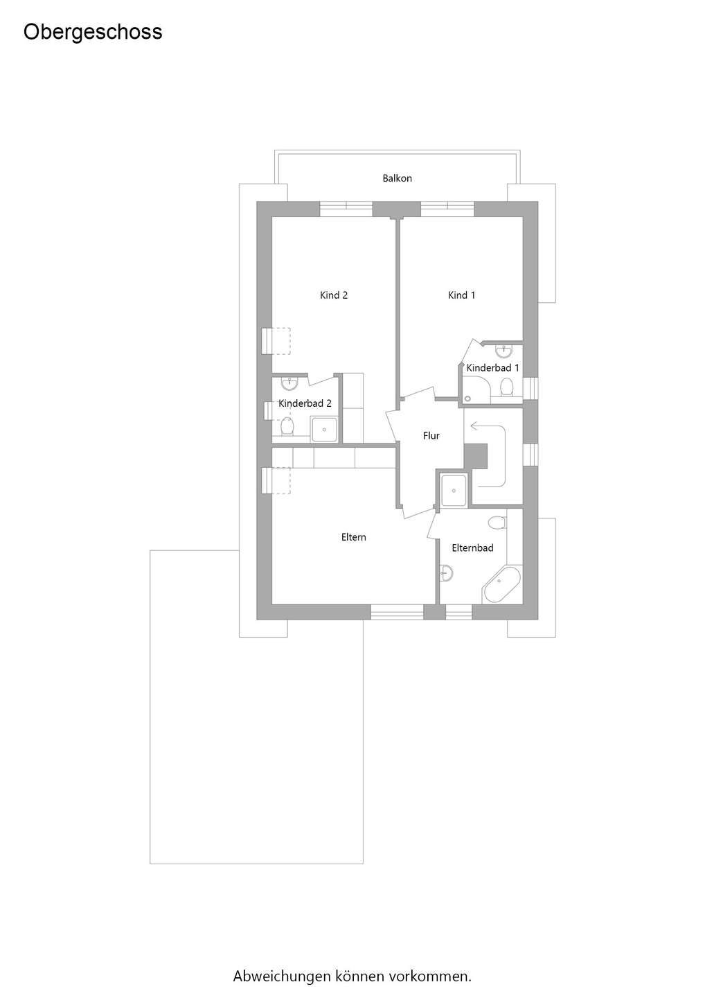 Grundriss Obergeschoss